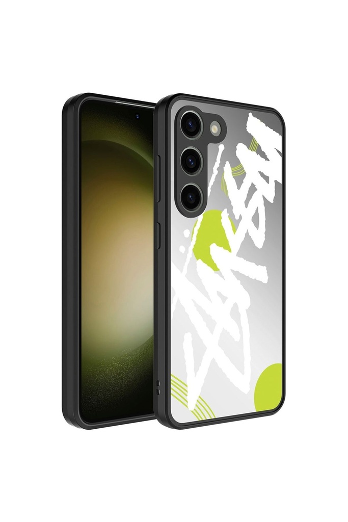 Samsung Galaxy S23 Uyumlu Kılıf Aynalı Desenli Kamera Korumalı Parlak Zore Mirror Kapak
