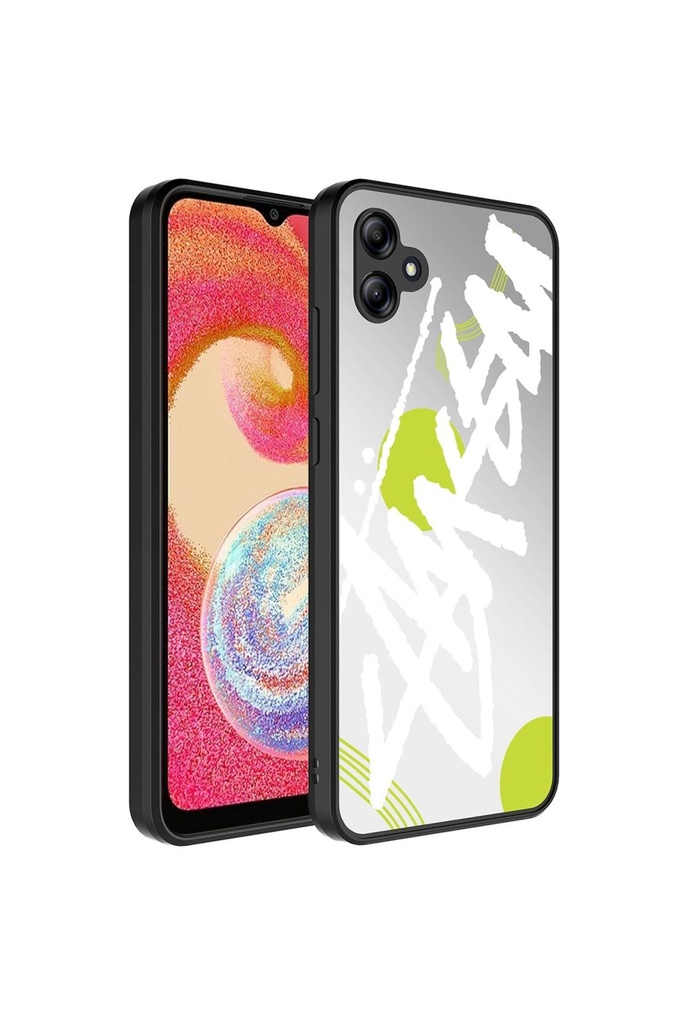 Samsung Galaxy A04E Uyumlu Kılıf Aynalı Desenli Kamera Korumalı Parlak Zore Mirror Kapak