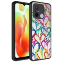 Xiaomi Redmi 12C Uyumlu Kılıf Aynalı Desenli Kamera Korumalı Parlak Zore Mirror Kapak