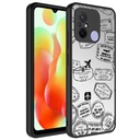 Xiaomi Redmi 12C Uyumlu Kılıf Aynalı Desenli Kamera Korumalı Parlak Zore Mirror Kapak