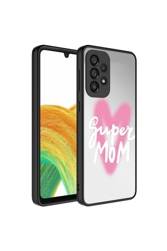 Samsung Galaxy A52 Uyumlu Kılıf Aynalı Desenli Kamera Korumalı Parlak Zore Mirror Kapak