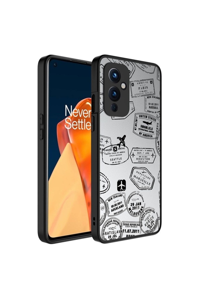 OnePlus 9 Uyumlu Kılıf Aynalı Desenli Kamera Korumalı Parlak Zore Mirror Kapak
