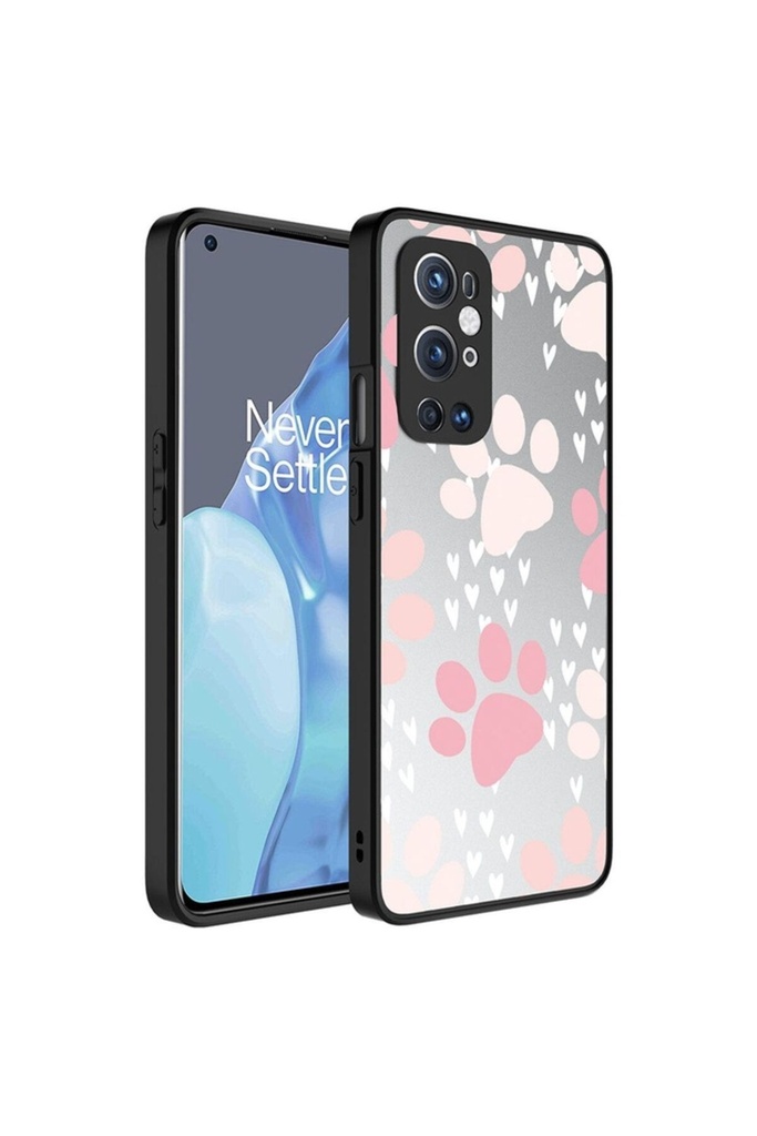 OnePlus 9 Pro Uyumlu Kılıf Aynalı Desenli Kamera Korumalı Parlak Zore Mirror Kapak