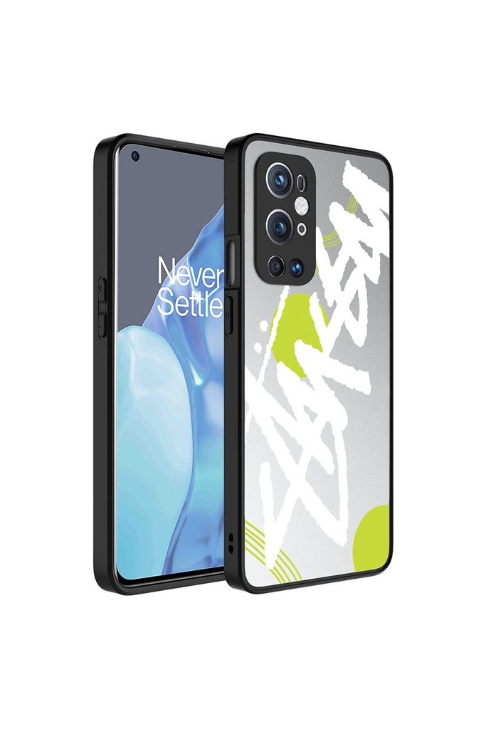 OnePlus 9 Pro Uyumlu Kılıf Aynalı Desenli Kamera Korumalı Parlak Zore Mirror Kapak