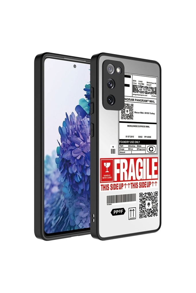 Samsung Galaxy S20 FE Uyumlu Kılıf Aynalı Desenli Kamera Korumalı Parlak Zore Mirror Kapak
