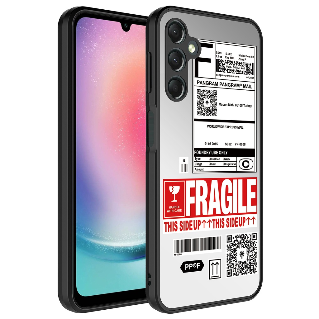 Samsung Galaxy A34 Uyumlu Kılıf Aynalı Desenli Kamera Korumalı Parlak Zore Mirror Kapak
