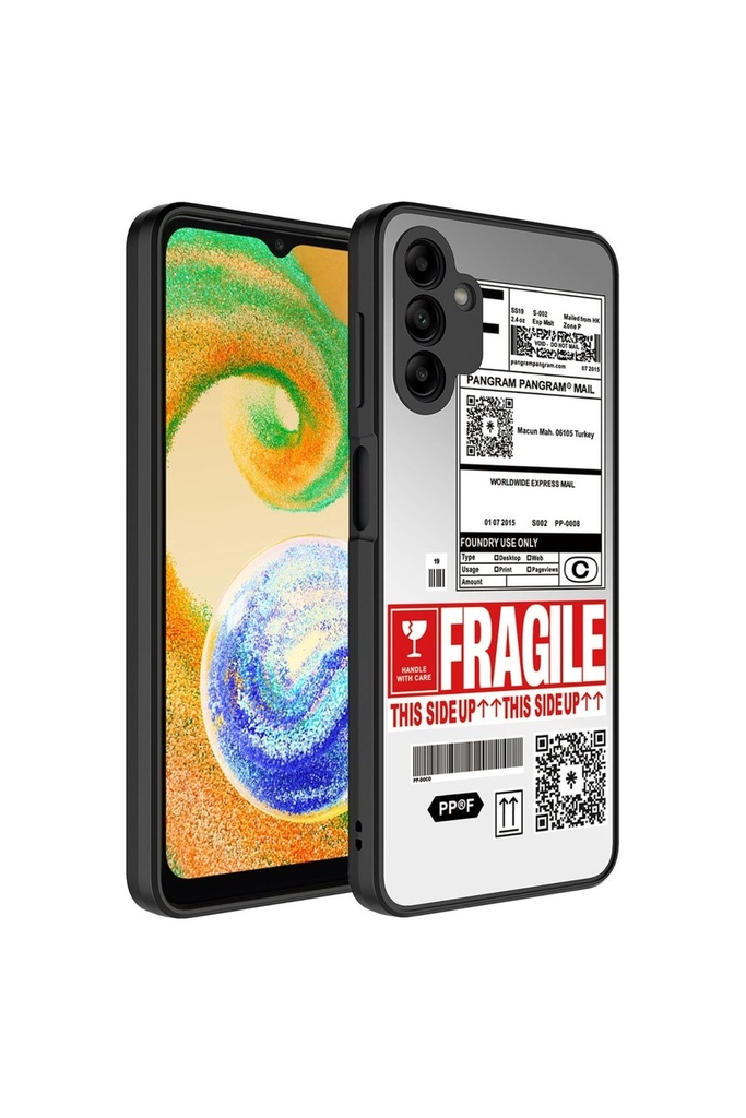 Samsung Galaxy A04S Uyumlu Kılıf Aynalı Desenli Kamera Korumalı Parlak Zore Mirror Kapak