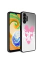 Samsung Galaxy A04S Uyumlu Kılıf Aynalı Desenli Kamera Korumalı Parlak Zore Mirror Kapak
