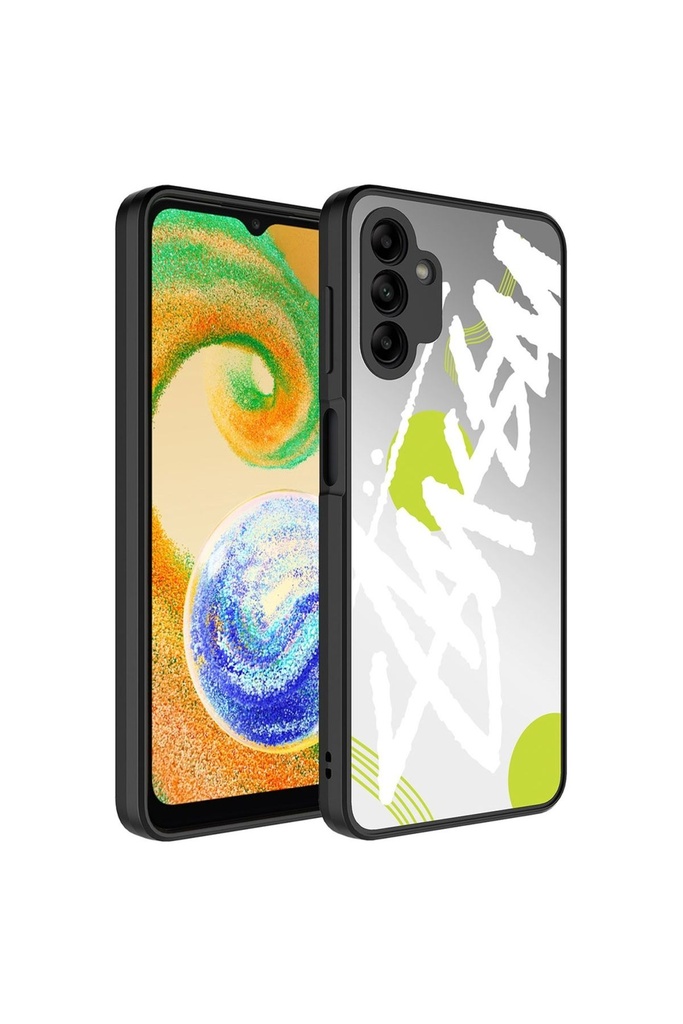 Samsung Galaxy A04S Uyumlu Kılıf Aynalı Desenli Kamera Korumalı Parlak Zore Mirror Kapak