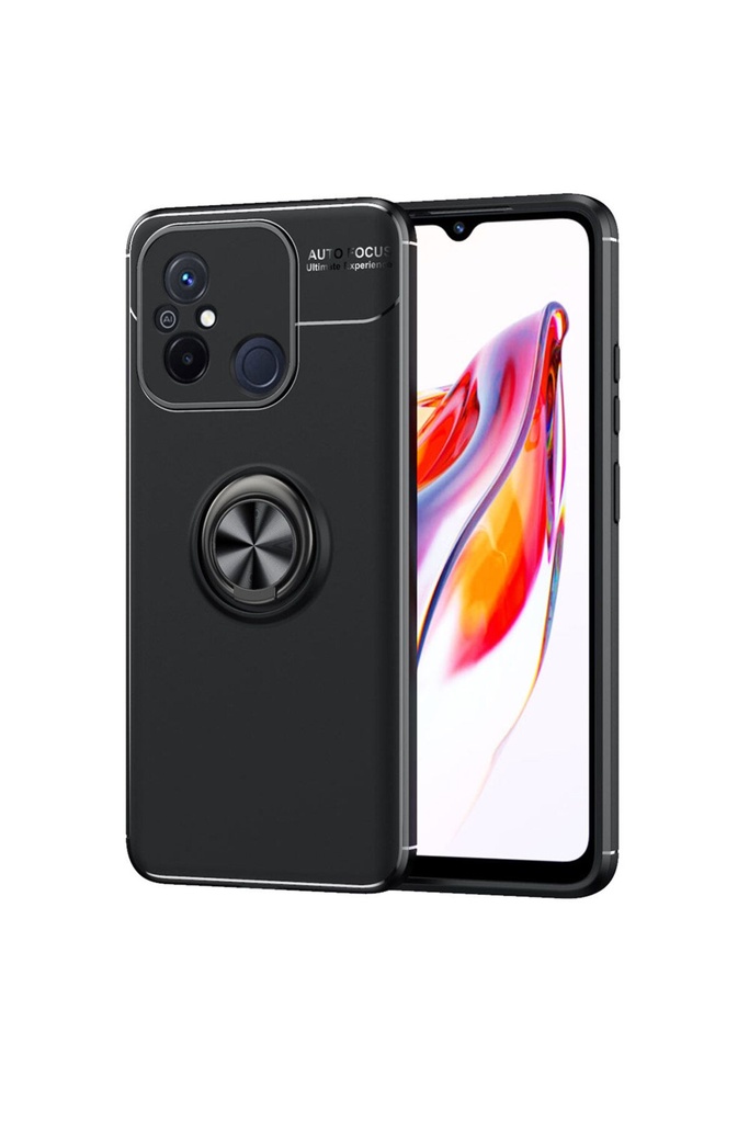 [RNZ-TA88704] Xiaomi Redmi 12C Uyumlu Kılıf Zore Ravel Silikon Kapak (Siyah)