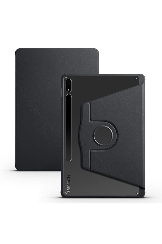 Samsung Galaxy Tab S7 FE LTE (T737-T736-T733-T730) Uyumlu Kılıf Zore Termik Kalem Bölmeli Dönebilen Standlı Kılıf