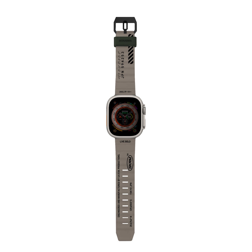 Apple Watch 42mm Uyumlu SkinArma Shokku Silikon Kordon