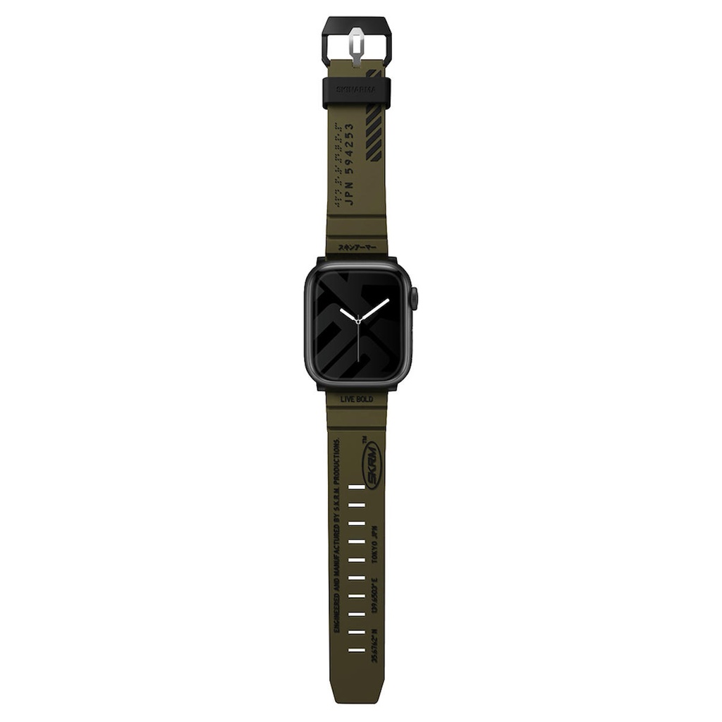 Apple Watch 42mm Uyumlu SkinArma Shokku Silikon Kordon