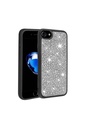 Apple iPhone SE 2020 Uyumlu Kılıf Parlak Taşlı Tasarım Zore Ston Kapak