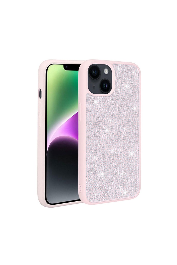 Apple iPhone 13 Uyumlu Kılıf Parlak Taşlı Tasarım Zore Ston Kapak