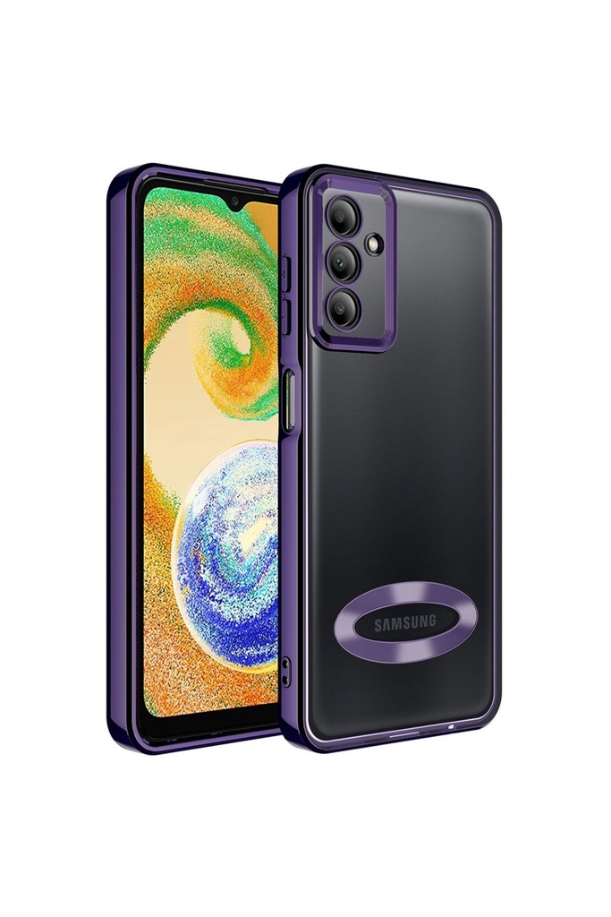 Samsung Galaxy A14 Uyumlu Kılıf Kamera Korumalı Logo Gösteren Zore Omega Kapak