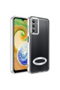 Samsung Galaxy A14 Uyumlu Kılıf Kamera Korumalı Logo Gösteren Zore Omega Kapak