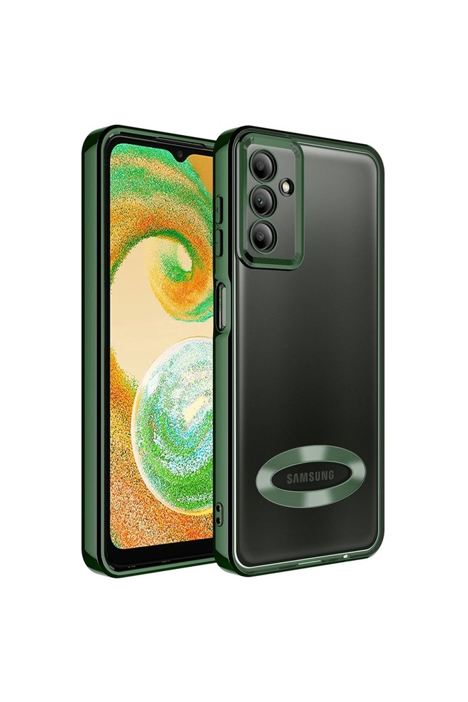 Samsung Galaxy A14 Uyumlu Kılıf Kamera Korumalı Logo Gösteren Zore Omega Kapak