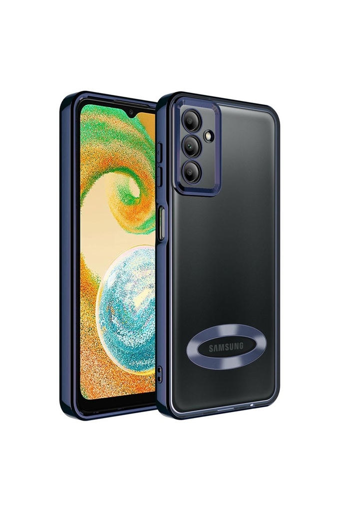 Samsung Galaxy A14 Uyumlu Kılıf Kamera Korumalı Logo Gösteren Zore Omega Kapak