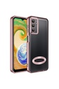 Samsung Galaxy A14 Uyumlu Kılıf Kamera Korumalı Logo Gösteren Zore Omega Kapak