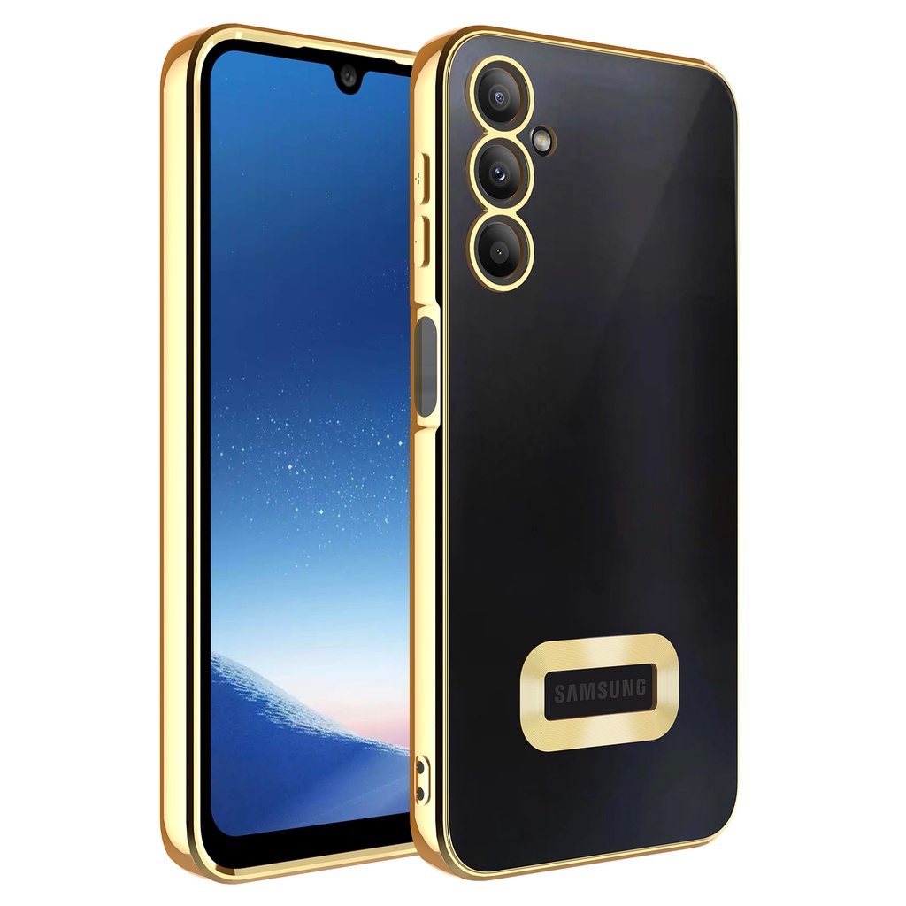 Samsung Galaxy A24 Uyumlu Kılıf Kamera Korumalı Logo Gösteren Zore Omega Kapak