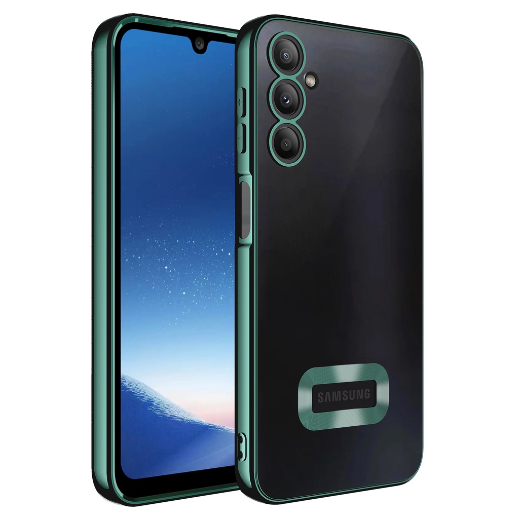 Samsung Galaxy A24 Uyumlu Kılıf Kamera Korumalı Logo Gösteren Zore Omega Kapak