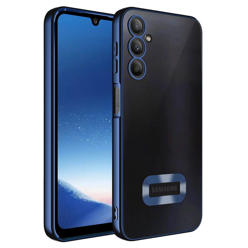 Samsung Galaxy A24 Uyumlu Kılıf Kamera Korumalı Logo Gösteren Zore Omega Kapak