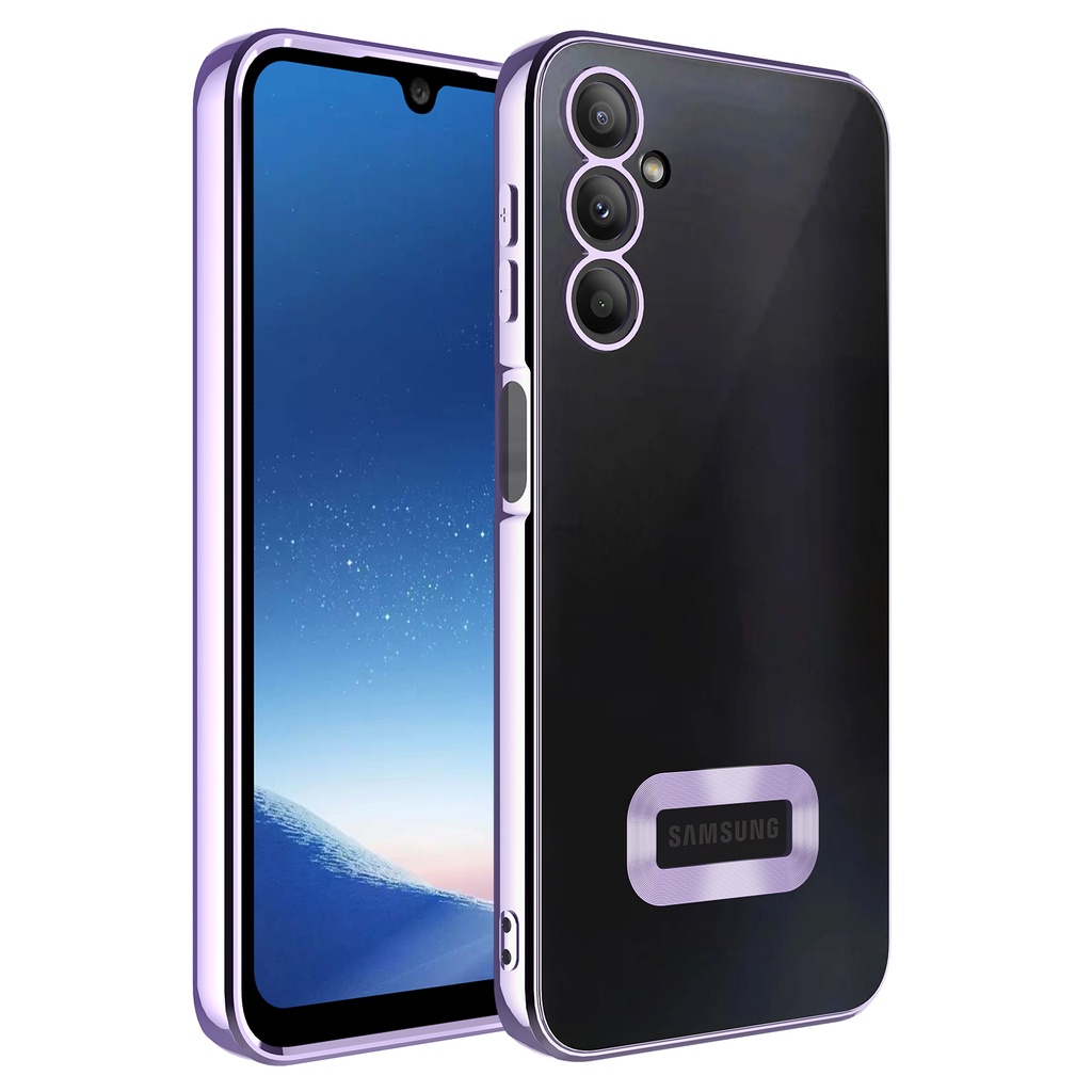 Samsung Galaxy A24 Uyumlu Kılıf Kamera Korumalı Logo Gösteren Zore Omega Kapak