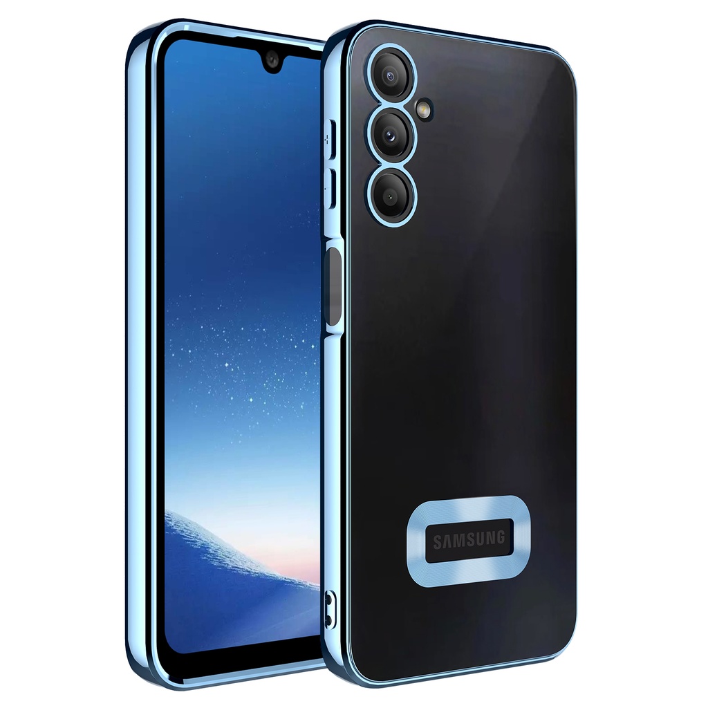 Samsung Galaxy A24 Uyumlu Kılıf Kamera Korumalı Logo Gösteren Zore Omega Kapak