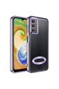 Samsung Galaxy A34 Uyumlu Kılıf Kamera Korumalı Logo Gösteren Zore Omega Kapak