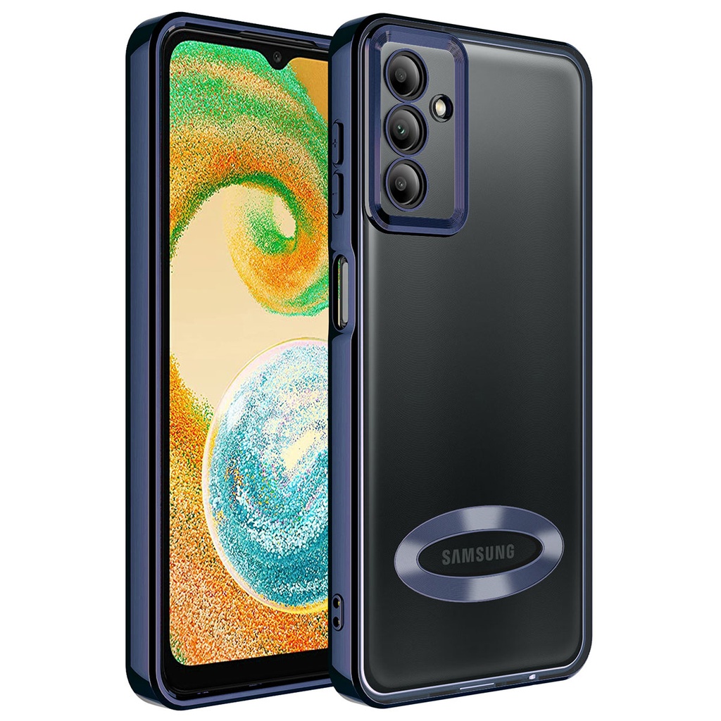 Samsung Galaxy A54 Uyumlu Kılıf Kamera Korumalı Logo Gösteren Zore Omega Kapak