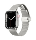 Apple Watch 38mm Uyumlu Kordon Hasır Metal Mıknatıs Tokalı Zore KRD-85 Kayış