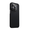 Apple iPhone 14 Pro Max Uyumlu Kılıf M-safe Özellikli Karbon Fiber Benks 600D Essential Kevlar Kapak