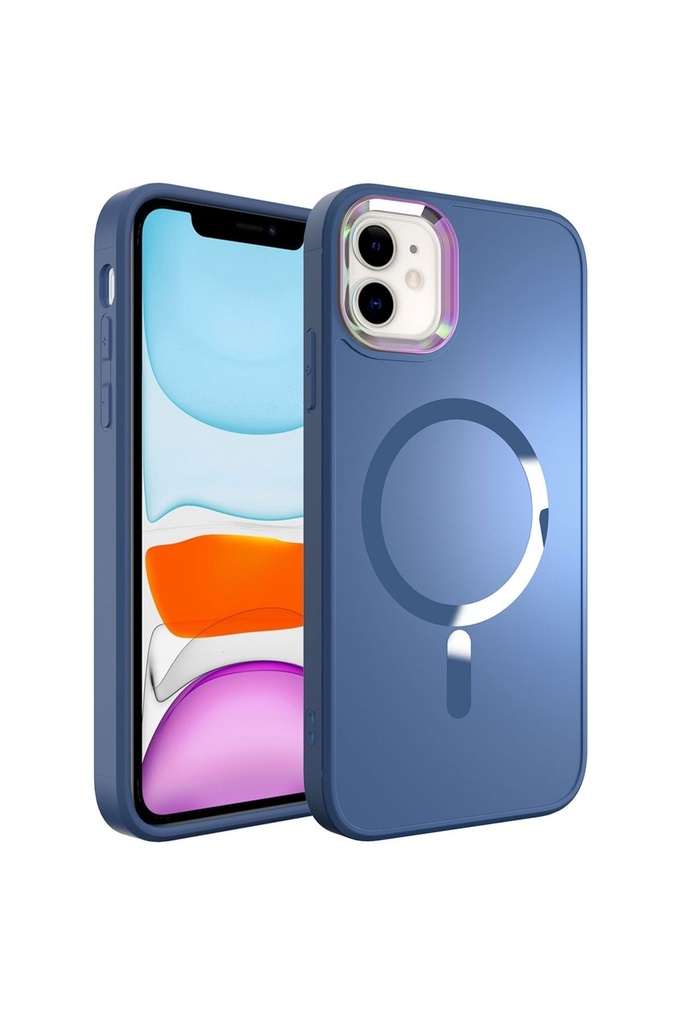 Apple iPhone 12 Uyumlu Kılıf M-safe Wireless Şarj Özellikli Zore Stil Kapak
