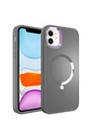 Apple iPhone 12 Uyumlu Kılıf M-safe Wireless Şarj Özellikli Zore Stil Kapak