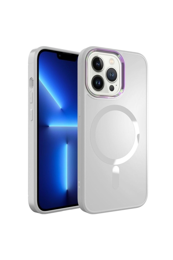 Apple iPhone 12 Pro Max Uyumlu Kılıf M-safe Wireless Şarj Özellikli Zore Stil Kapak