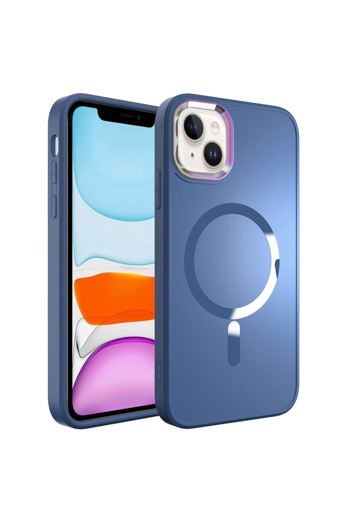 Apple iPhone 14 Uyumlu Kılıf M-safe Wireless Şarj Özellikli Zore Stil Kapak