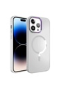 Apple iPhone 14 Pro Uyumlu Kılıf M-safe Wireless Şarj Özellikli Zore Stil Kapak