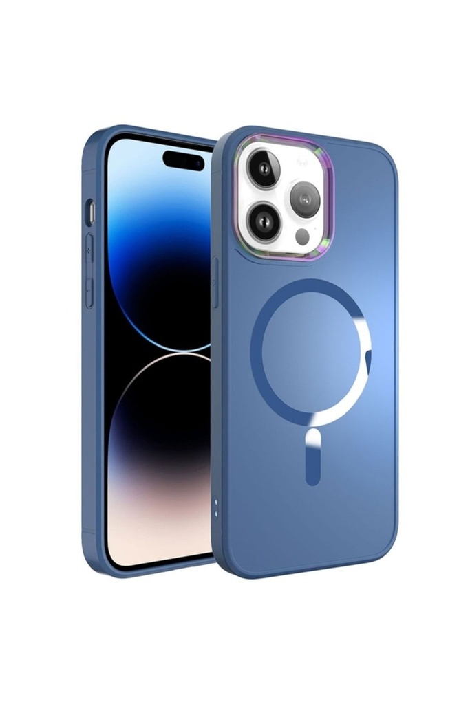 Apple iPhone 14 Pro Uyumlu Kılıf M-safe Wireless Şarj Özellikli Zore Stil Kapak