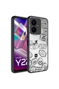 Vivo Y35 Uyumlu Kılıf Aynalı Desenli Kamera Korumalı Parlak Zore Mirror Kapak