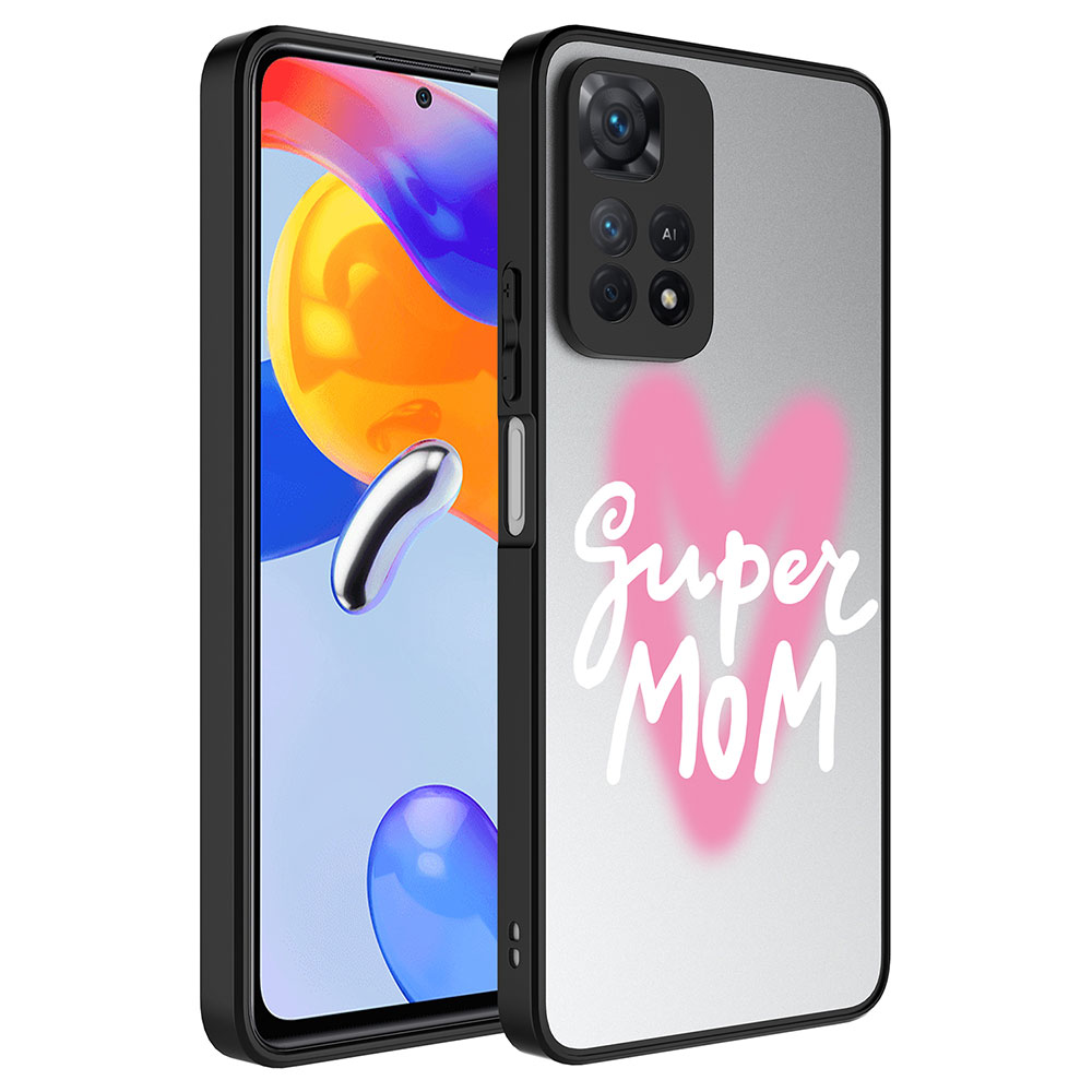 Xiaomi Redmi Note 11 Pro 5G Uyumlu Kılıf Aynalı Desenli Kamera Korumalı Parlak Zore Mirror Kapak
