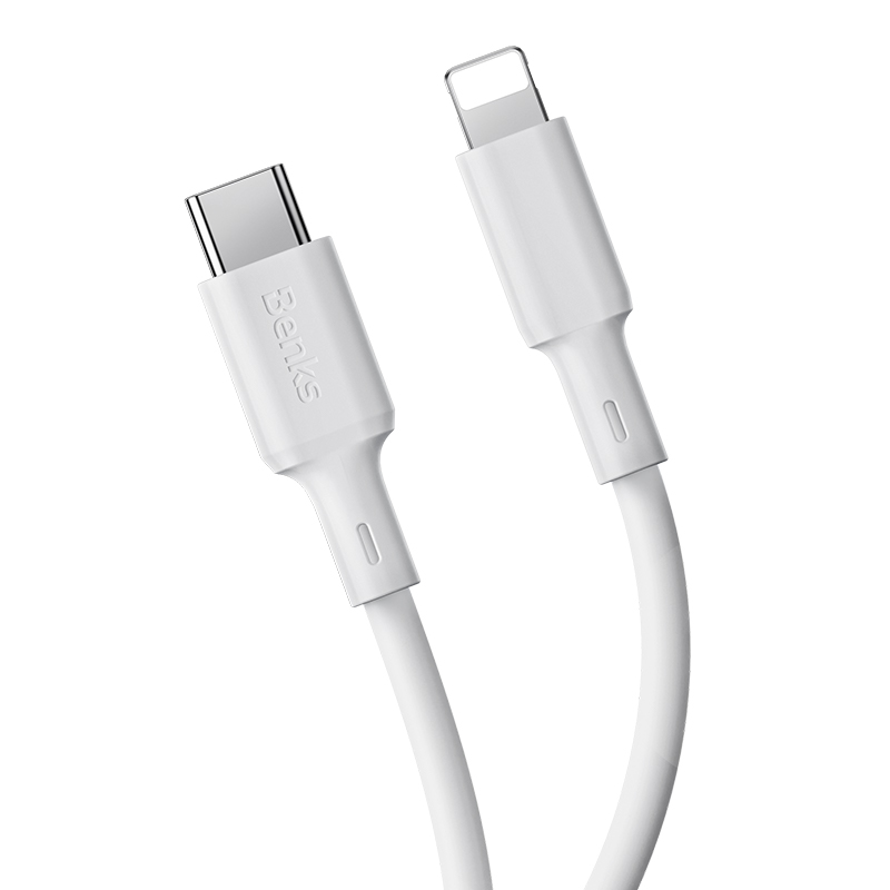 [RNZ-TA89497] Benks D45 Type-C to Lightning PD Hızlı Şarj ve Data Kablo 480Mbps 2 Metre