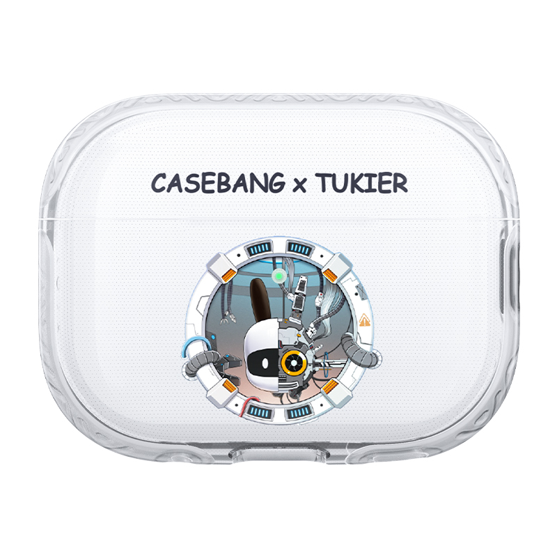 [RNZ-TA89507] Apple Airpods Pro Uyumlu Kılıf Desenli Koruyucu Benks Casebang Departure Explore Silikon Kılıf (Siyah)