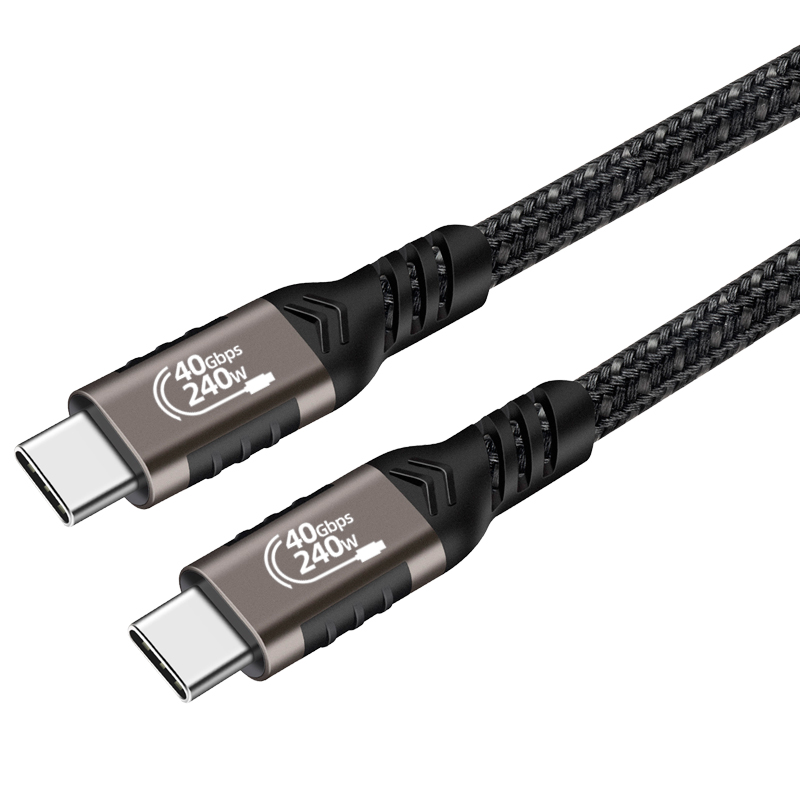 [RNZ-TA89549] Zore QG01 Type-C to Type-C USB4 PD Data Kablosu 240W 40Gbps 8K@60Hz 1.2 Metre