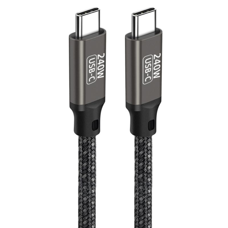 [RNZ-TA89562] Zore QG02 Type-C to Type-C PD3.1 Data Kablosu 240W 480Mbps 0.5 Metre