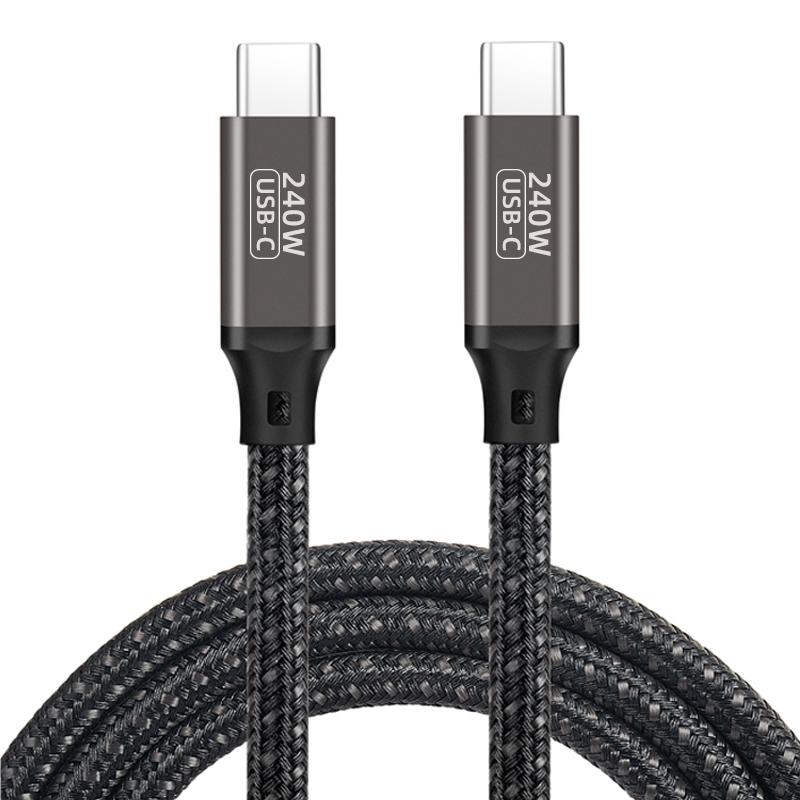 [RNZ-TA89566] Zore QG02 Type-C to Type-C PD3.1 Data Kablosu 240W 480Mbps 3 Metre