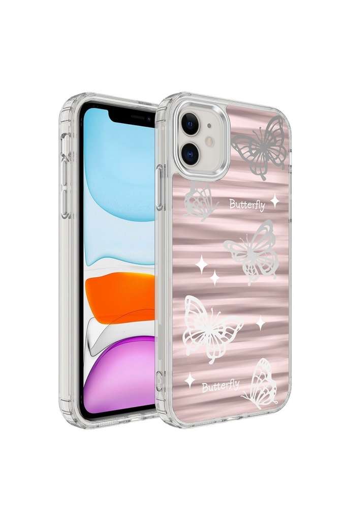 Apple iPhone 12 Uyumlu Kılıf Airbagli Parlak Tasarımlı Zore Mimbo Kapak