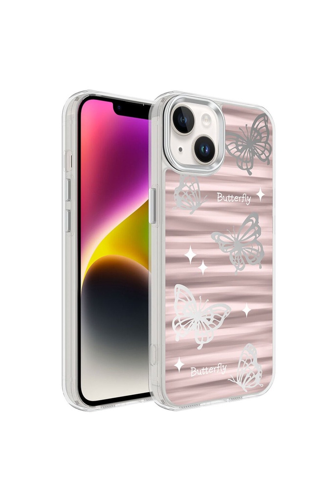 [RNZ-TA89601] Apple iPhone 13 Uyumlu Kılıf Airbagli Parlak Tasarımlı Zore Mimbo Kapak (NO5)