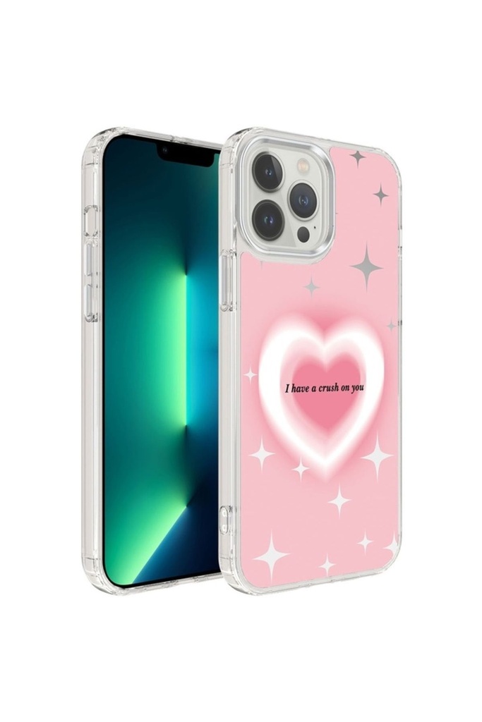 Apple iPhone 13 Pro Uyumlu Kılıf Airbagli Parlak Tasarımlı Zore Mimbo Kapak