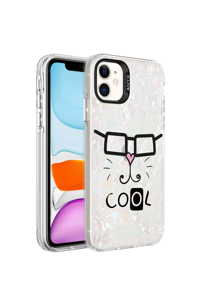 Apple iPhone 11 Uyumlu Kılıf Mermer Desenli Zore Marbello Kapak